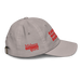 Right side angle of the MAS Kansas City Kings Wheelchair Basketball Grey Youth Dad Hat against a white background