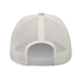Back angle of the MAS Kansas City Kings Wheelchair Basketball Silver Curved Bill Trucker Snapback against a white background