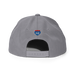 Back angle of the MAS Kansas City Kings Wheelchair Basketball Silver Flat Bill Snapback against a white background