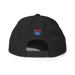 Back angle of the MAS Kansas City Kings Wheelchair Basketball KC Kings Black Flat Bill Snapback against a white background