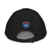 Back angle of the MAS Kansas City Kings Wheelchair Basketball KC Kings Black Youth Dad Hat against a white background