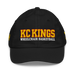 Front angle of the MAS Kansas City Kings Wheelchair Basketball KC Kings Black Youth Dad Hat against a white background