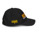 Right side angle of the MAS Kansas City Kings Wheelchair Basketball KC Kings Black Youth Dad Hat against a white background