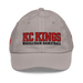 Front angle of the MAS Kansas City Kings Wheelchair Basketball KC Kings Grey Youth Dad Hat against a white background