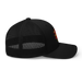 Right side angle of the MAS Kansas City Kings Wheelchair Basketball Lion Black Curved Bill Trucker Snapback against a white background