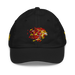 Front angle of the MAS Kansas City Kings Wheelchair Basketball Lion Black Youth Dad Hat against a white background