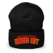 Front angle of the MAS Kansas City Wheelchair Football Arch Black Beanie against a white background