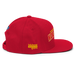 Right side angle of the MAS Kansas City Wheelchair Football Arch Red Flat Bill Snapback against a white background