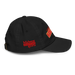 Right side angle of the MAS Kansas City Wheelchair Football Arch Youth Black Dad Hat against a white background