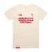 MAS Kansas City Wheelchair Football Ecru & Red T-Shirt on a white background