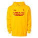 MAS Kansas City Wheelchair Football Gold & Red Hoodie on a white background