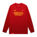 MAS Kansas City Wheelchair Football Red & Gold Long Sleeve T-Shirt on a white background