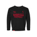 MAS Kansas City Wheelchair Football Toddler Black & Red Crewneck Sweatshirt on a white background