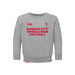 MAS Kansas City Wheelchair Football Toddler Heather Grey & Red Crewneck Sweatshirt on a white background