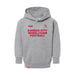 MAS Kansas City Wheelchair Football Toddler Heather Grey & Red Hoodie on a white background