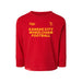 MAS Kansas City Wheelchair Football Toddler Red & Gold Long Sleeve T-Shirt on a white background
