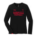 MAS Kansas City Wheelchair Football Women's Black & Red Long Sleeve T-Shirt on a white background
