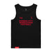 MAS Kansas City Wheelchair Football Women's Black & Red Organic Tank Top on a white background