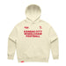 MAS Kansas City Wheelchair Football Women's Butter & Red Modern Hoodie on a white background