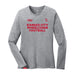 MAS Kansas City Wheelchair Football Women's Heather Grey & Red Long Sleeve T-Shirt on a white background