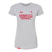 MAS Kansas City Wheelchair Football Women's Heather Grey & Red Slim T-Shirt on a white background