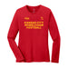 MAS Kansas City Wheelchair Football Women's Red & Gold Long Sleeve T-Shirt on a white background