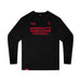 MAS Kansas City Wheelchair Football Youth Black & Red Long Sleeve T-Shirt on a white background