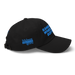 Right angle of the MAS Kansas City Wheelchair Softball Black Dad Hat against a white background