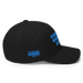 Right angle of the MAS Kansas City Wheelchair Softball Black Flexfit Curved Bill Fitted against a white background