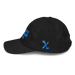 Left angle of the MAS Kansas City Wheelchair Softball Black Youth Dad Hat against a white background