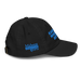 Right angle of the MAS Kansas City Wheelchair Softball Black Youth Dad Hat against a white background