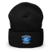 Front angle of the MAS Kansas City Wheelchair Softball Diamond Black Beanie against a white background