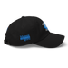 Right angle of the MAS Kansas City Wheelchair Softball Diamond Black Dad Hat against a white background