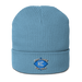 Front angle of the MAS Kansas City Wheelchair Softball Diamond Light Avio Blue Organic Beanie against a white background