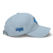 Right angle of the MAS Kansas City Wheelchair Softball Diamond Light Blue Dad Hat against a white background