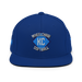 Front angle of the MAS Kansas City Wheelchair Softball Diamond Royal Blue Flat Bill Snapback against a white background