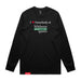 Midwest Adaptive Sports I Love Somebody at MAS Black Long Sleeve T-Shirt on a white background