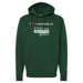 Midwest Adaptive Sports I Love Somebody at MAS Dark Green Hoodie on a white background