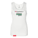 Midwest Adaptive Sports I Love Somebody at MAS Women's White Slim Micro Rib Tank Top on a white background