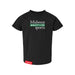 Midwest Adaptive Sports Logo Toddler Black T-Shirt on a white background