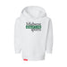 Midwest Adaptive Sports Logo Toddler White Hoodie on a white background