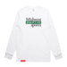 Midwest Adaptive Sports Logo White Long Sleeve T-Shirt on a white background