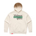 Midwest Adaptive Sports Logo Women's Ecru Modern Hoodie on a white background