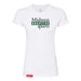 Midwest Adaptive Sports Logo Women's White Slim T-Shirt on a white background