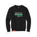 Midwest Adaptive Sports Logo Youth Black Crewneck Sweatshirt on a white background