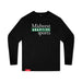 Midwest Adaptive Sports Logo Youth Black Long Sleeve T-Shirt on a white background