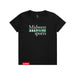 Midwest Adaptive Sports Logo Youth Black T-Shirt on a white background
