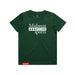 Midwest Adaptive Sports Logo Youth Forest Green T-Shirt on a white background