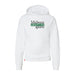 Midwest Adaptive Sports Logo Youth White Hoodie on a white background