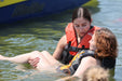 MAS Day at the Lake adaptive water ski participant being assisted by a volunteer at Smithville Lake